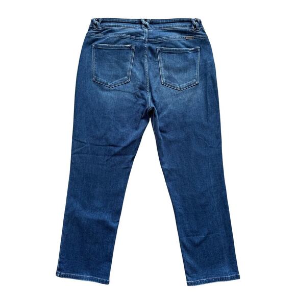 KanCan Jeans Womens Sz 13 30 Blue Straight High Rise Crop Preppy Casual - Picture 13 of 15